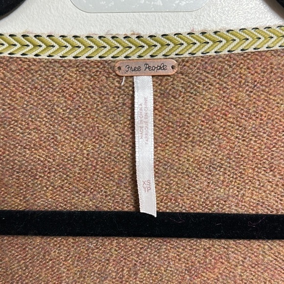 Free People Irresistible V Sweater Brown XS - Picture 4 of 7